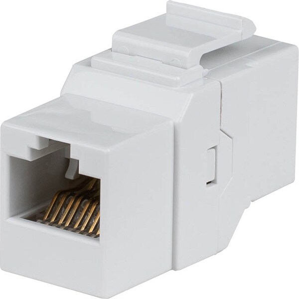 Main product image for Cat 6 White RJ45 Inline Coupler with Keystone Latch 150-845